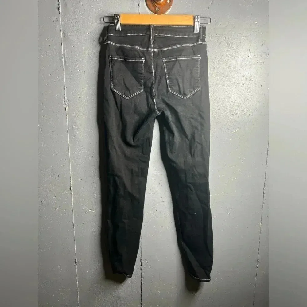 L'AGENCE Margot Skinny High Rise Noir Contrast 24 - Image 2