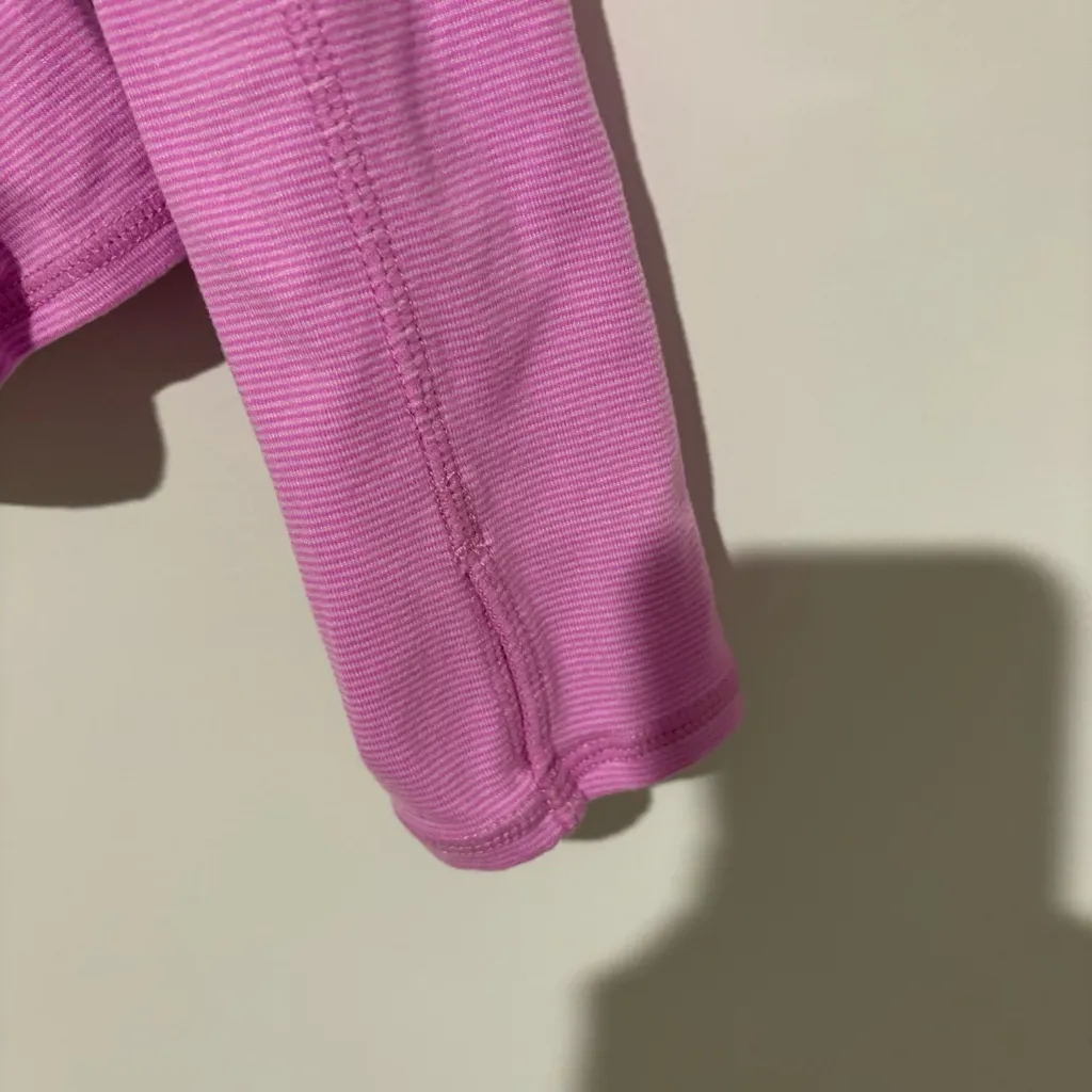 Lilly Pulitzer Luxletic Kapri Striped Quarter‎ Zip Jacket purple Size XS - Image 4