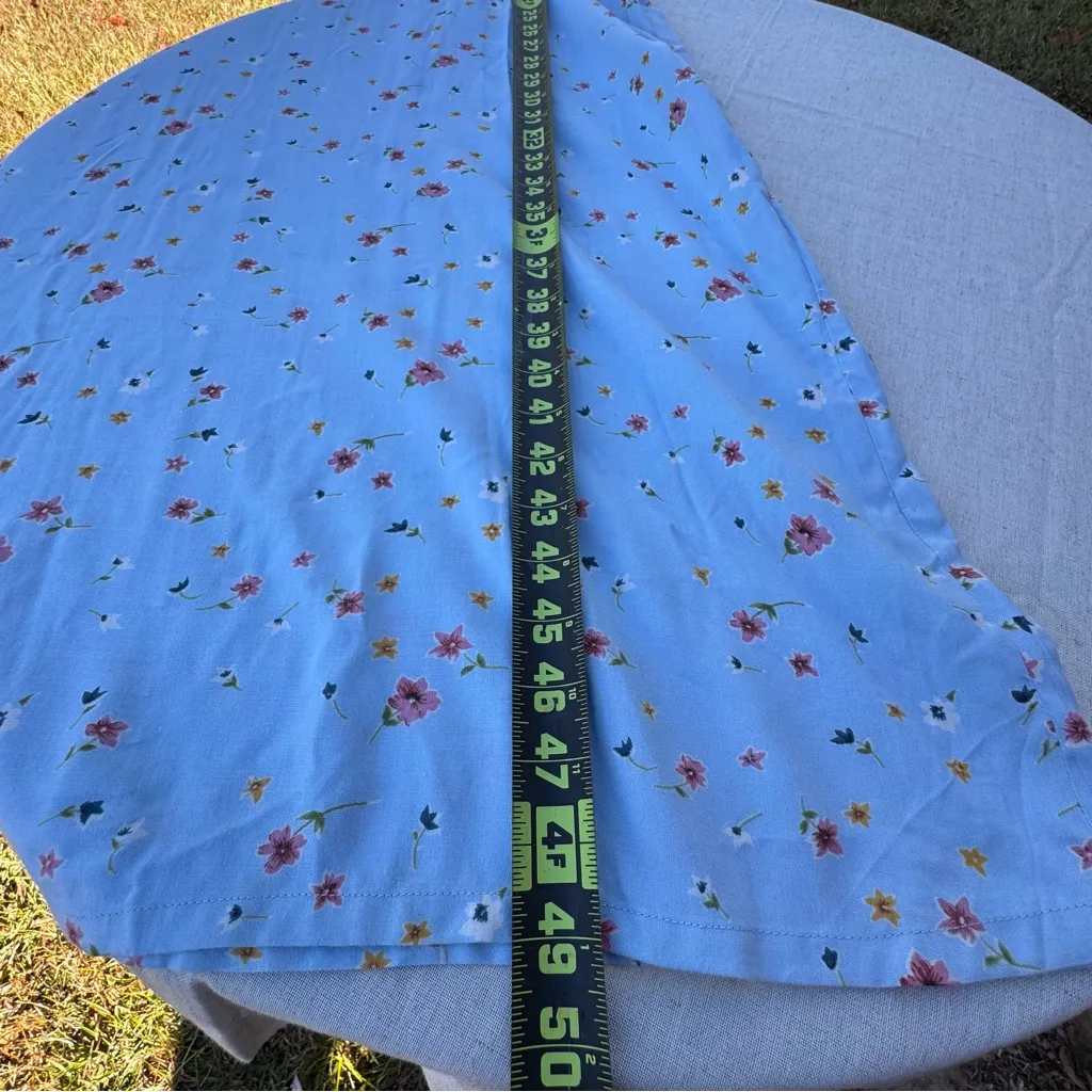 Vintage 90s Kim Roger Denim Floral Women’s Dress Size PL NWT - Image 9