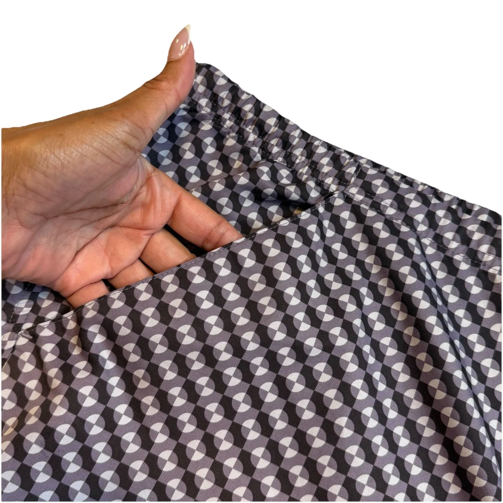 NIKE Women Purple/White/Gray Drawstring‎ Workout Roomy Jogging Trendy Shorts L # - Image 6