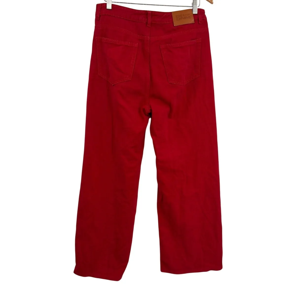 Princess Polly Wide Leg Red Jeans Sz 10 Y2K Street Indie Sleaze Festival Edgy - Image 3