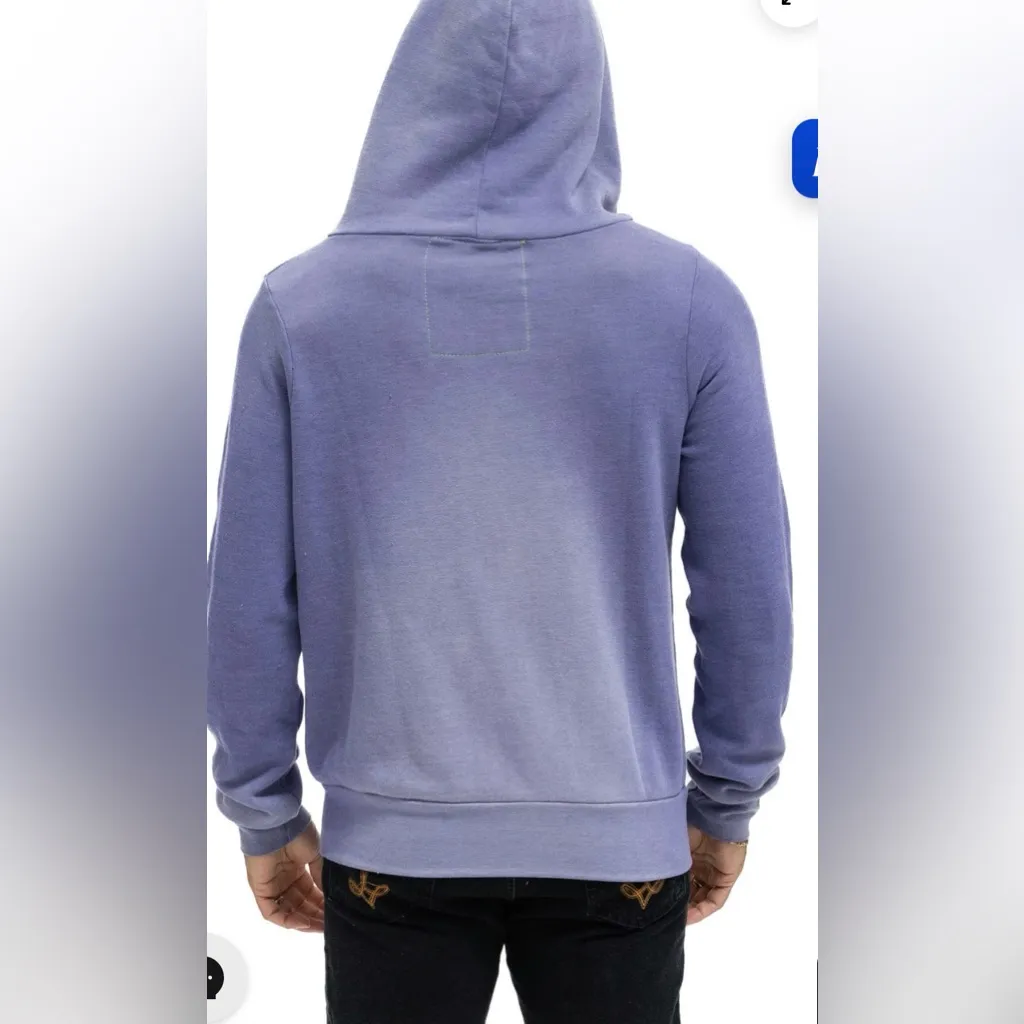 Aviator Nation VENICE SURFER ZIP HOODIE - FADED GRAPE, Size L - Image 2