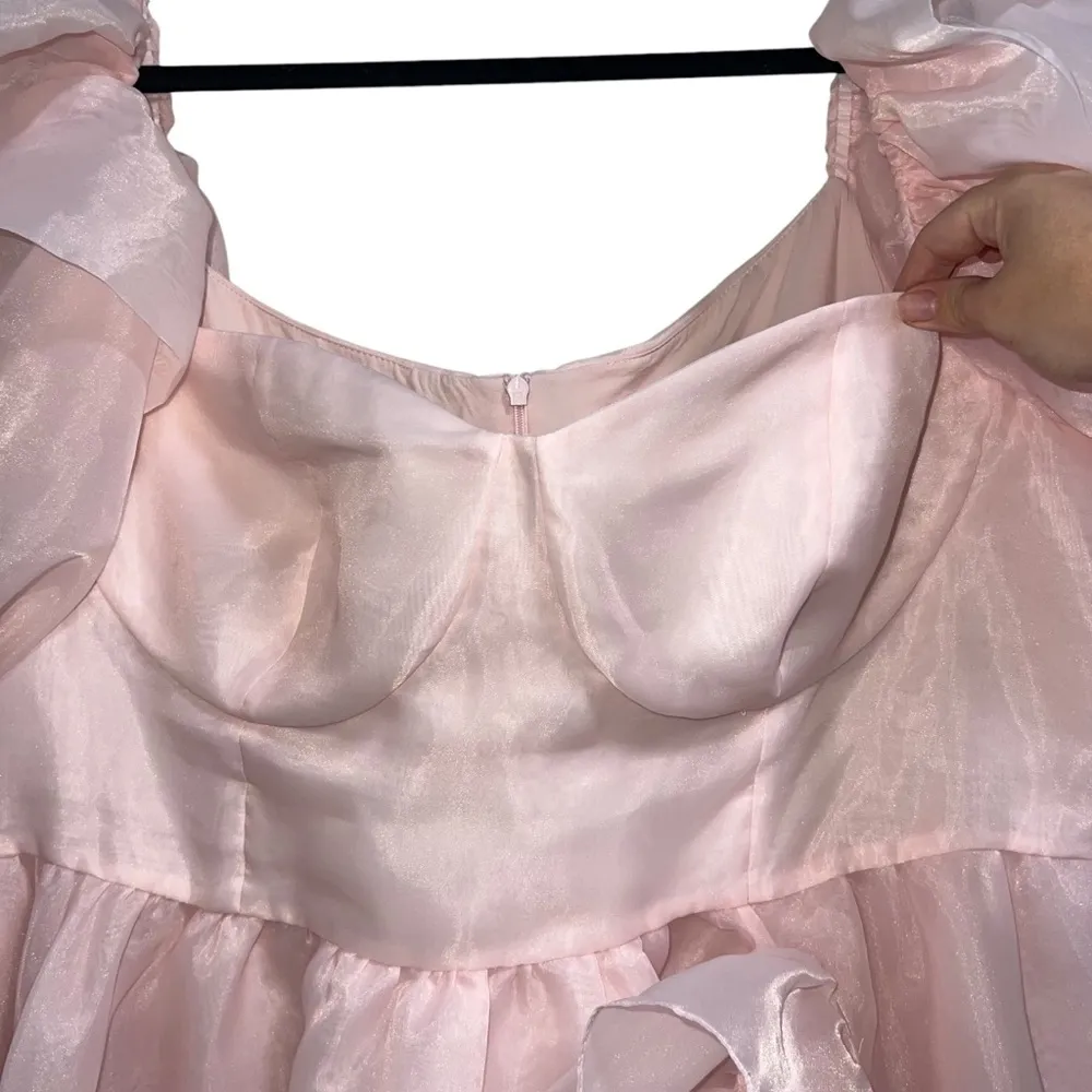 NEW NWT Selkie The Bebe Bloom Dress In Light Pink Size 5X - Image 5