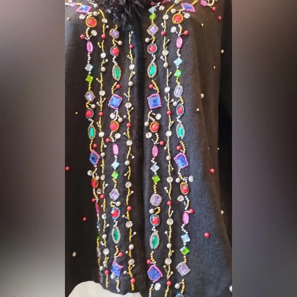 Vintage Jack B Quick Beaded Sweater Size Large Women’s Jacket - Image 3