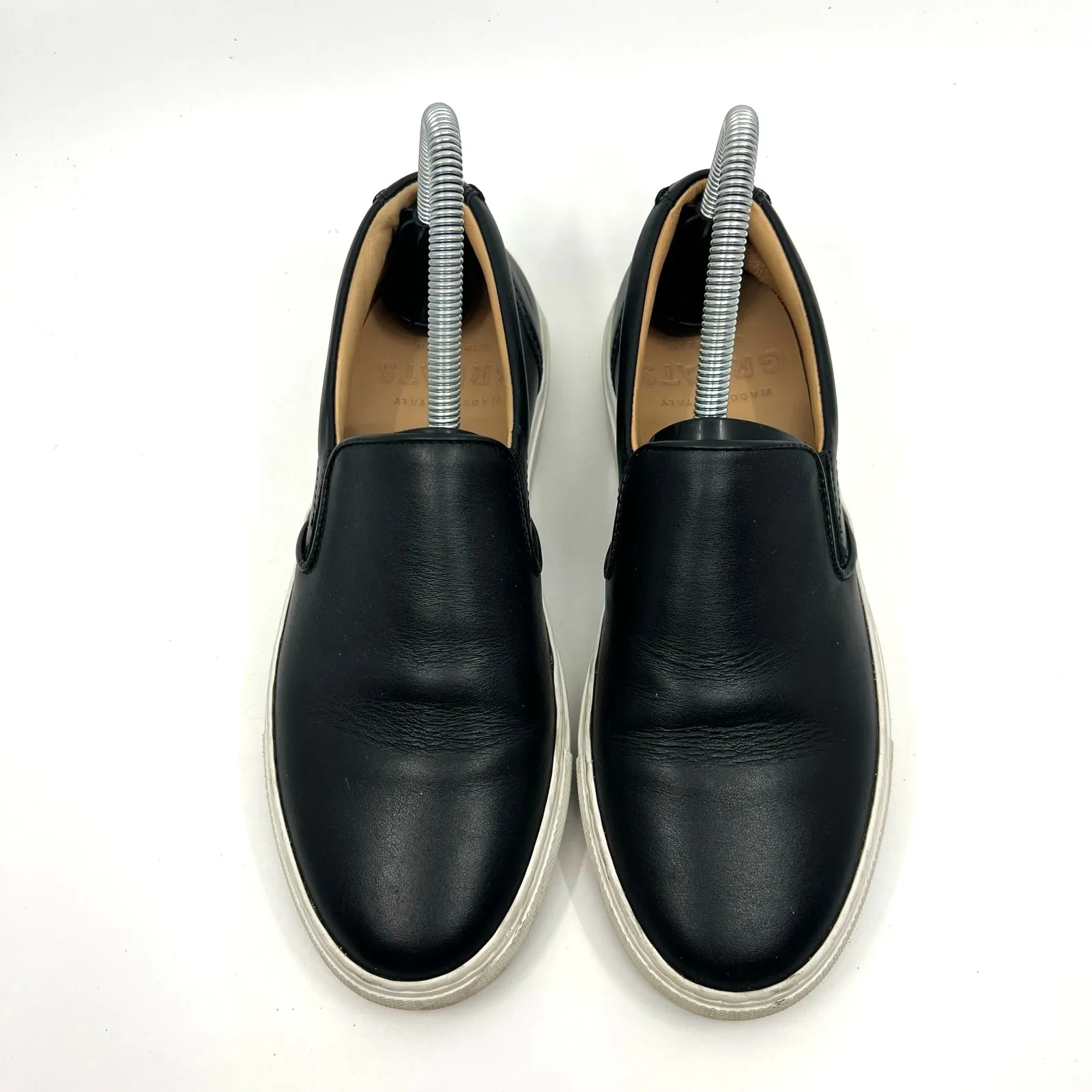 GREATS Brooklyn Black Leather Slip On Sneaker Women's 7 US - Image 5