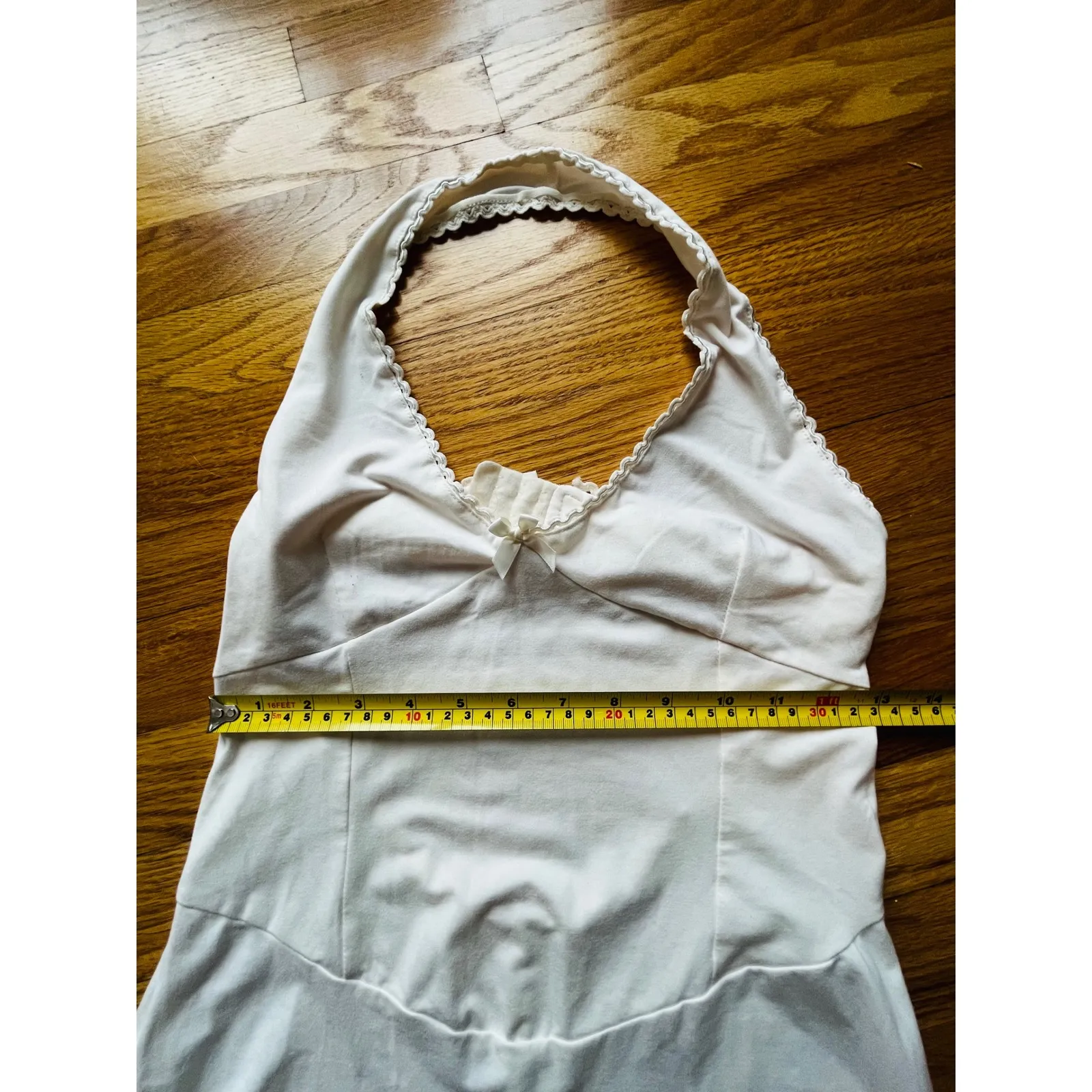 White Halter Neck Wide Leg Jumpsuit Romper Women's Lounge S - Image 12