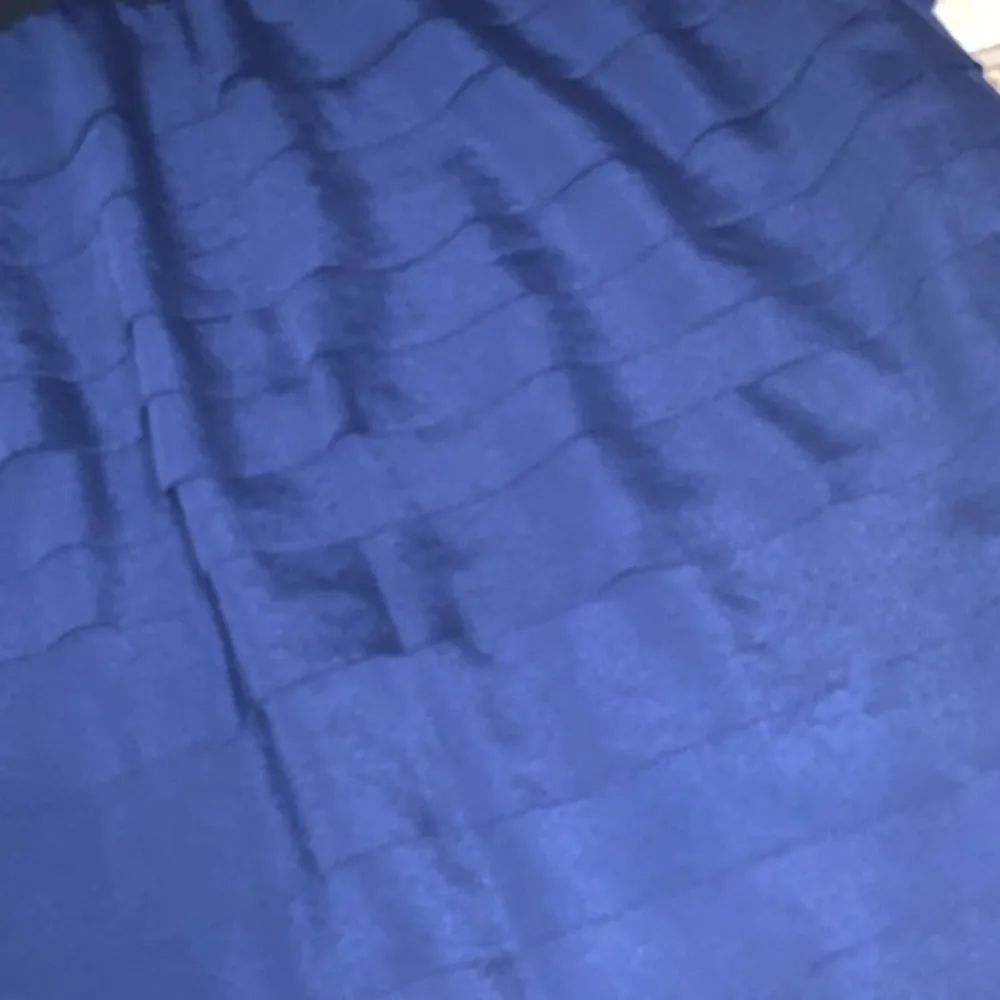 BCBGMAXAZRIA Royal Blue Pleats Zip Back Elastic Waist Retro Mini Skirt Small - Image 5