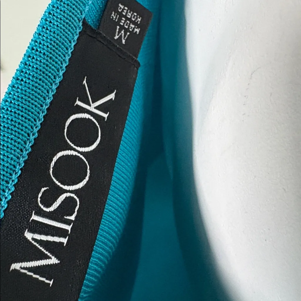 Misook Turquoise and Gold Embellished Top medium - Image 6