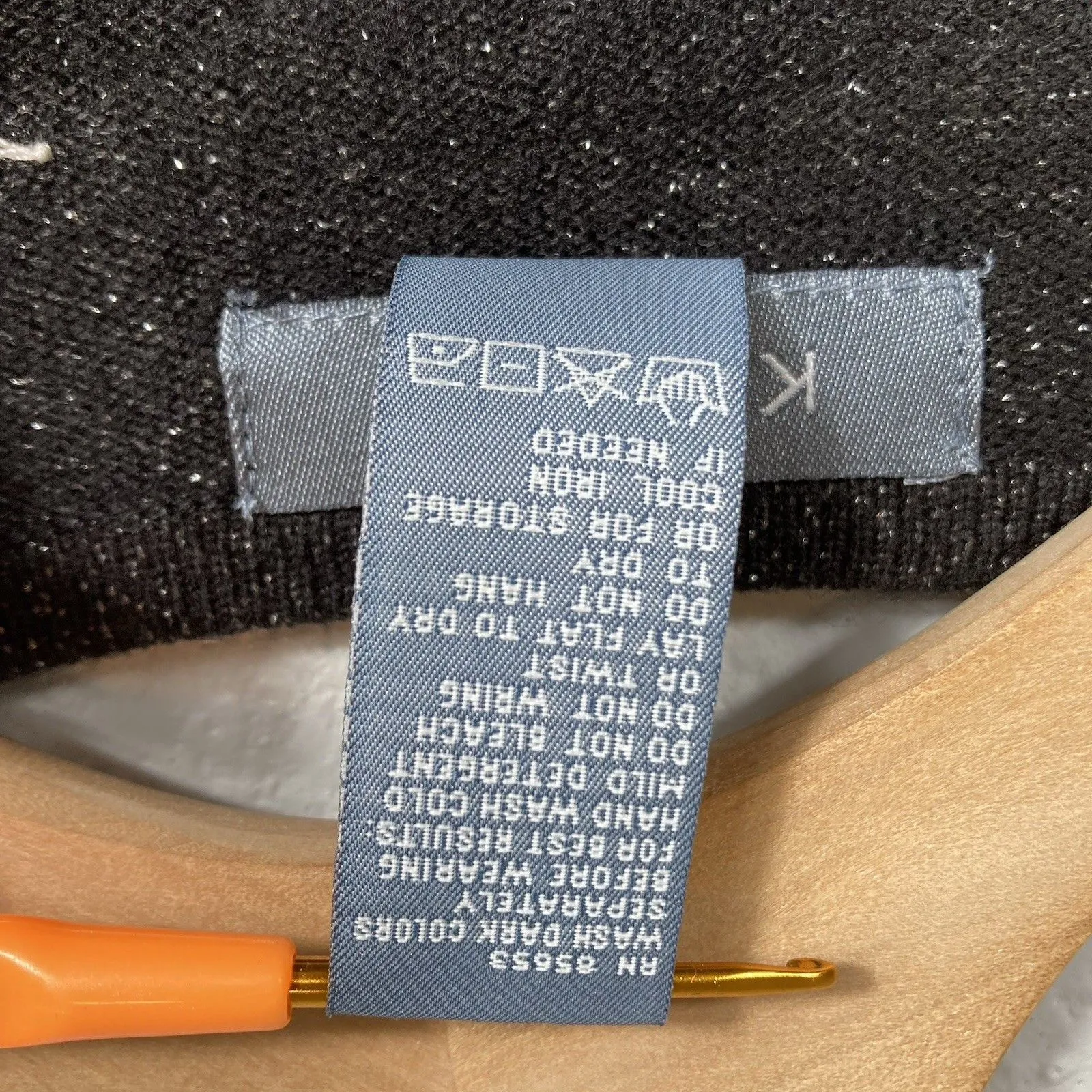 Vintage Koret Womens Cardigan M Black Glitter Sequin Cottage Career Whimsical Size M - Image 11