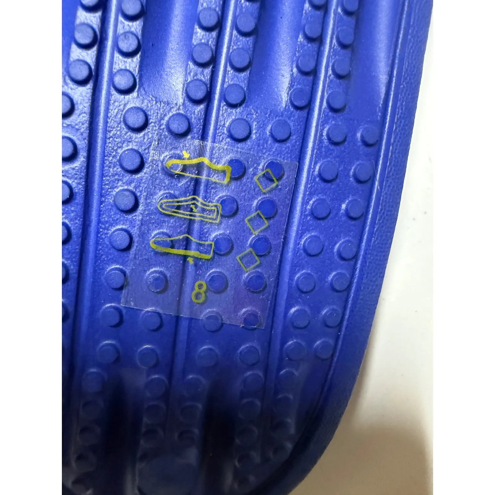 Andrew Stevens ASNY Buckle Slides Royal Blue NWOT Size 8 Belt Buckle Sandals - Image 5