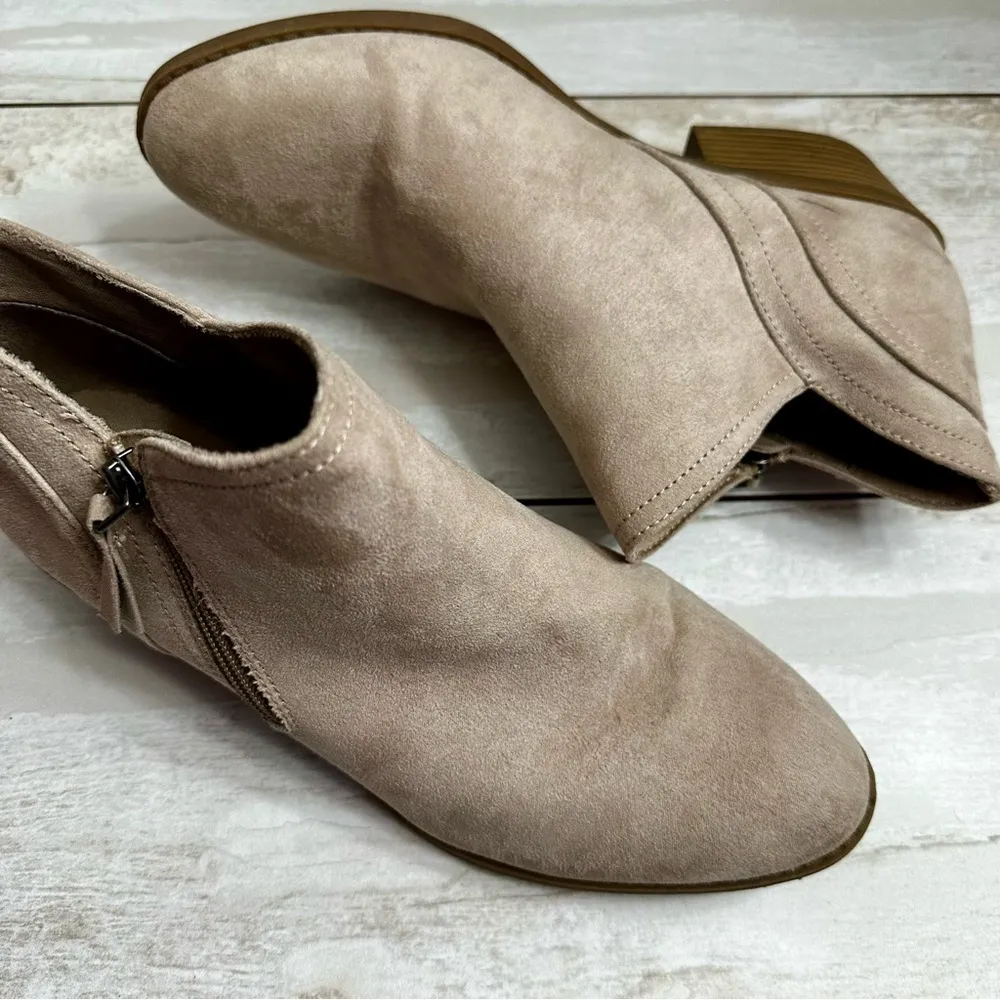 Arizona Coachella Women’s Sz 10 Brown Faux Suede Ankle Bootie Western Fallcore - Image 7