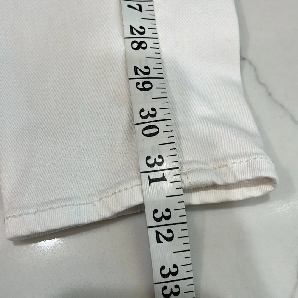 Old Navy rockstar super skinny white jeans - Image 4