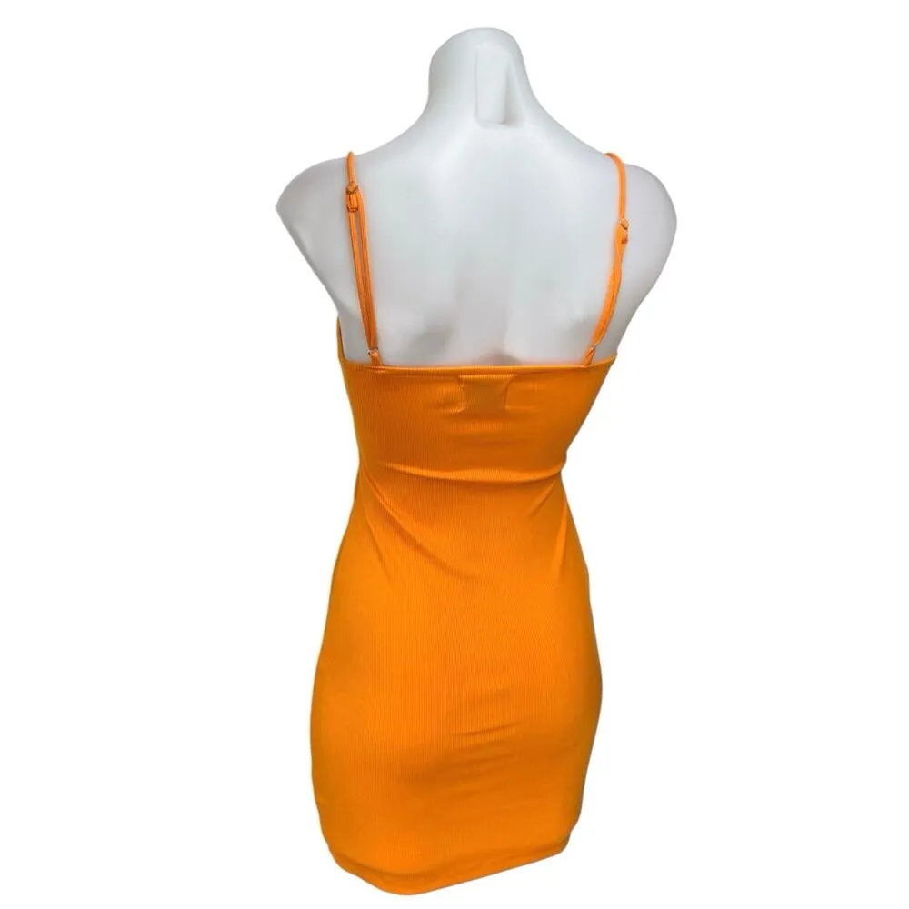 Princess Polly Coral Sleeveless Cutout Camisole Tank Knit Mini Bodycon Dress 2 - Image 2