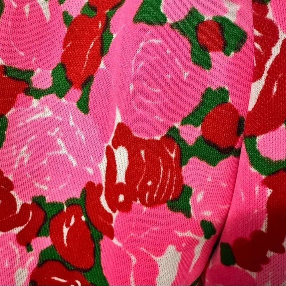 Lilly Pulitzer The Lilly Vintage Floral Pants Womens Pink Red - Image 4