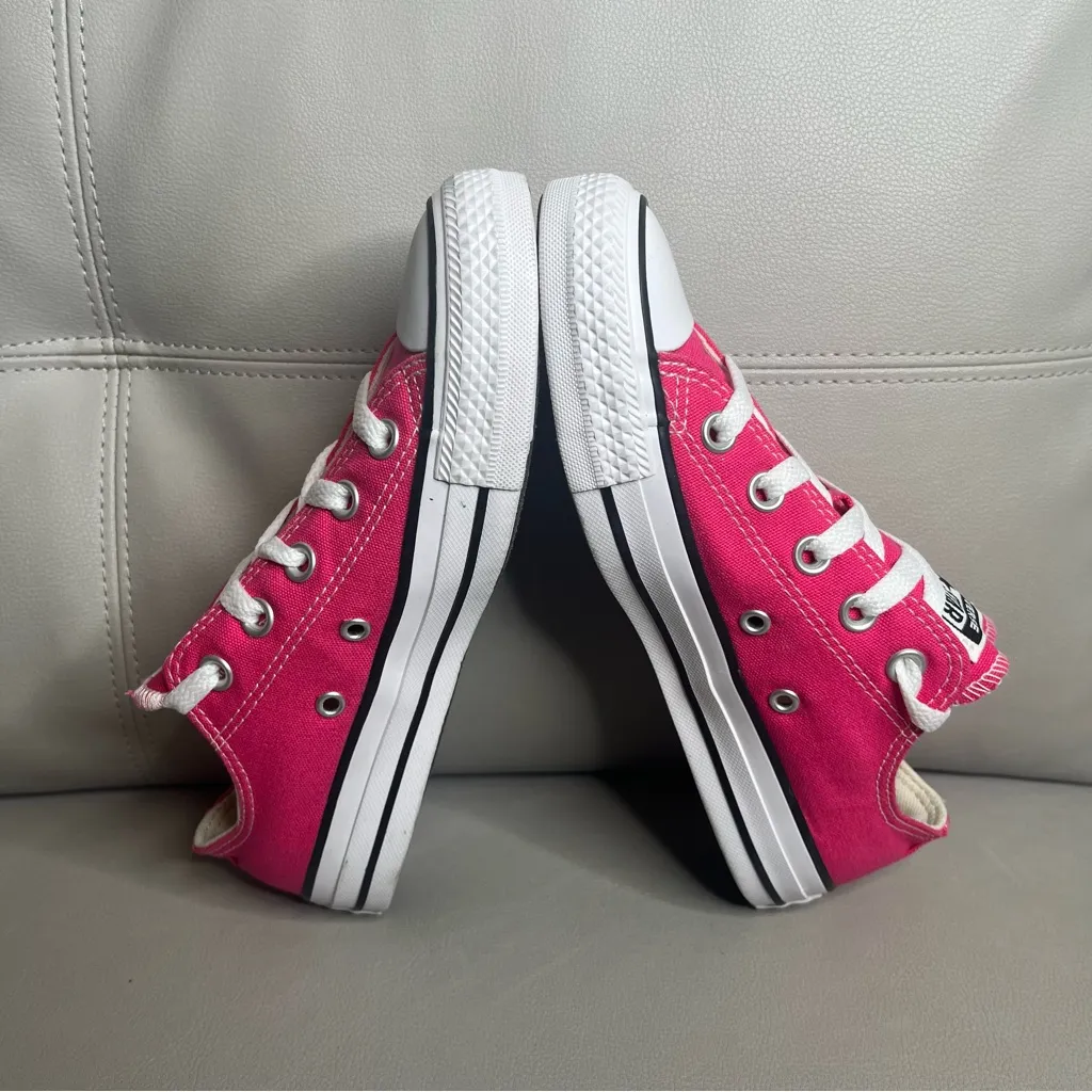 Converse Chuck Taylor All Star Low Pink Fuchsia Canvas Shoes Women’s Size 5.5 - Image 6