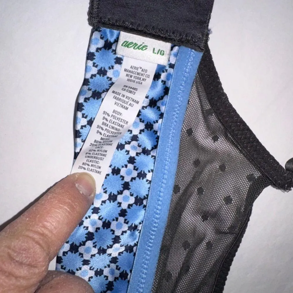 Aerie by American Eagle Outfitters Unlined Floral Bralette size large - Image 2