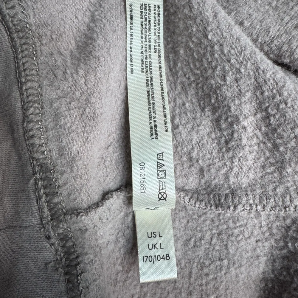 Free People Movement Movement by Free People Cropped Fringe Sweatshirt Size L Taupe/Gray - Image 5