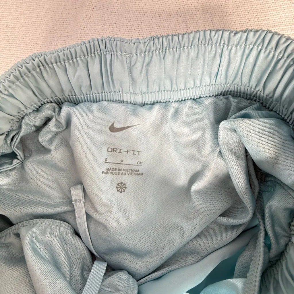 Nike Women's Sky Blue Running Shorts - Image 6