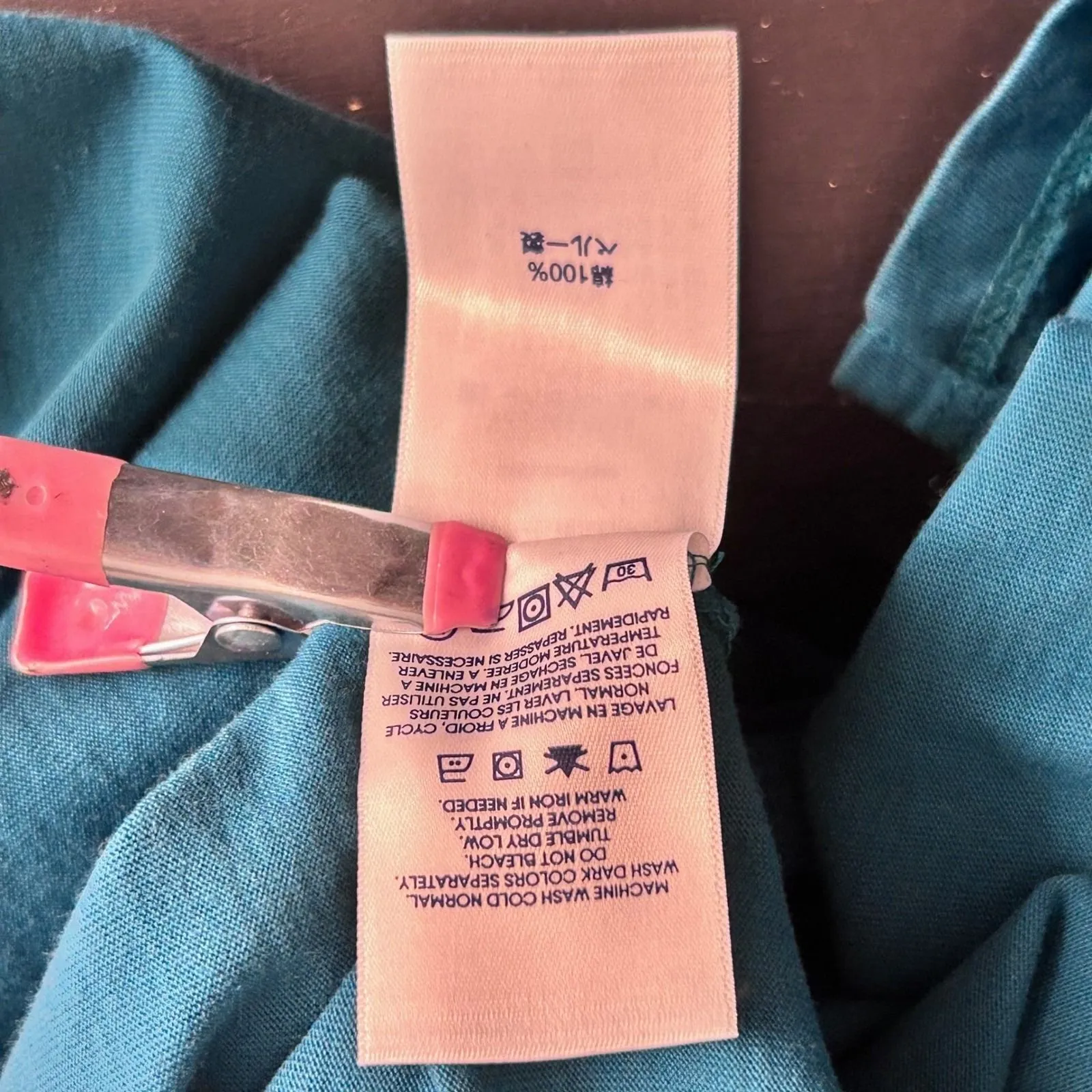 Lands End Shirt Teal 3X - Image 10