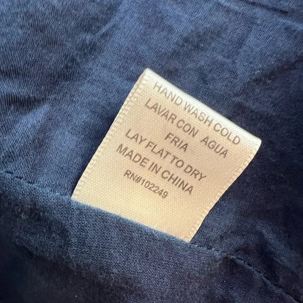 Skies are Blue Anthropologie asymmetrical denim cropped jacket, size S EUC - Image 8