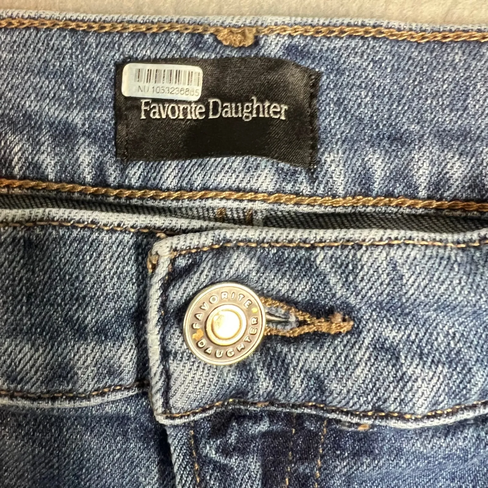 Favorite Daughter Valentina Tower Super High Rise Cigarette Jeans‎ Size 31 Blue - Image 2