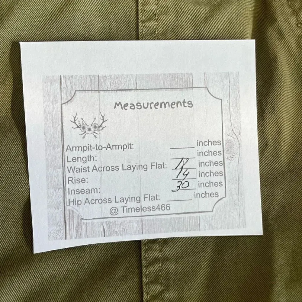 Zara Woman The Worker Straight Green / Red Y2K Wide Leg  10 # 1678 - Image 12