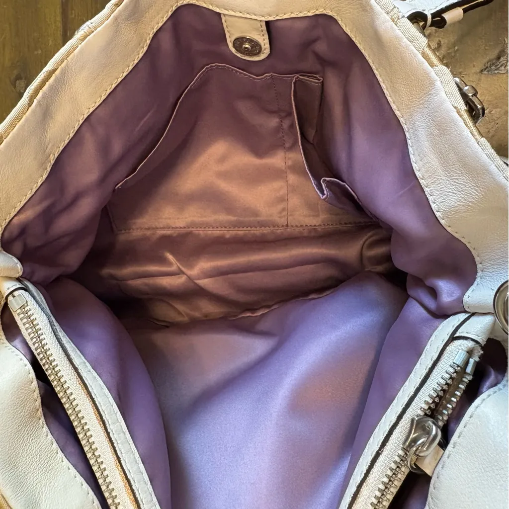 Vintage Coach Madison OP Art CC Logo Tote Shoulder Tan Signature Canvas Y2K Bag - Image 8