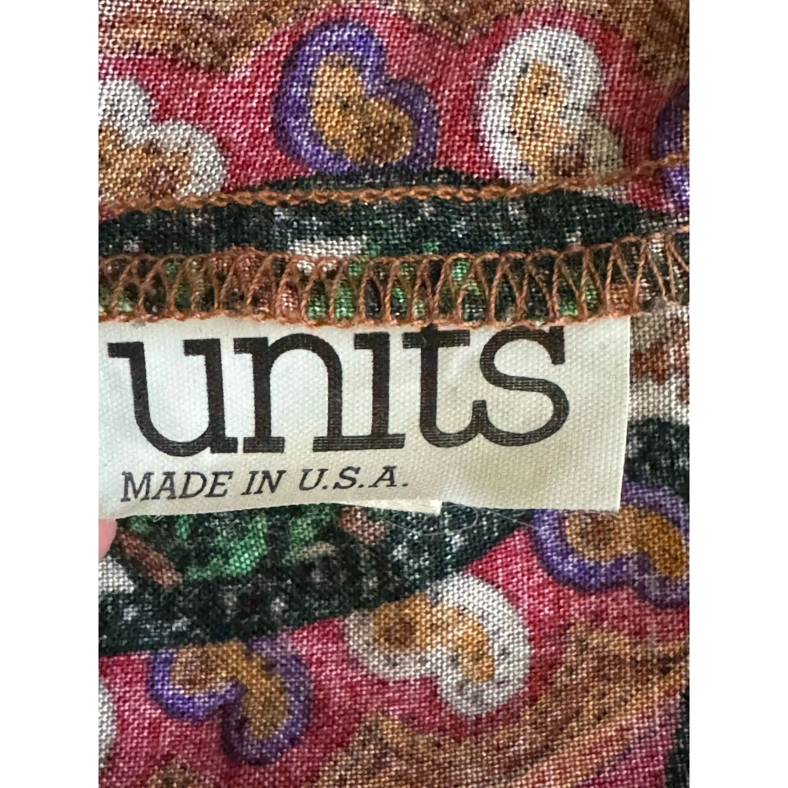 Units Womens Tapestry Blazer Cardigan USA Made Boho Hippie Festival Large Retro - Image 4