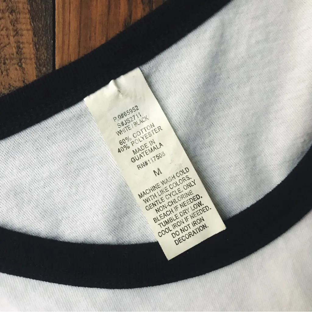 Graphic Ringer Tee in White | Size M Size M - Image 5