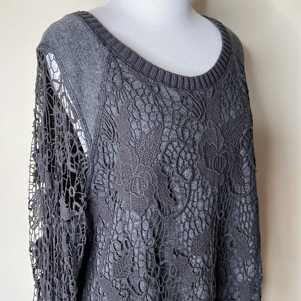 Free People Graphite Pretty Rad Pullover - Image 4