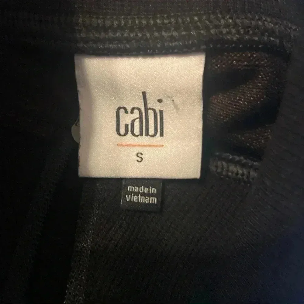 Cabi Cuddle Dress Black‎ Brown Brushed Knit Long Sleeve Sweater Dress Size S - Image 6