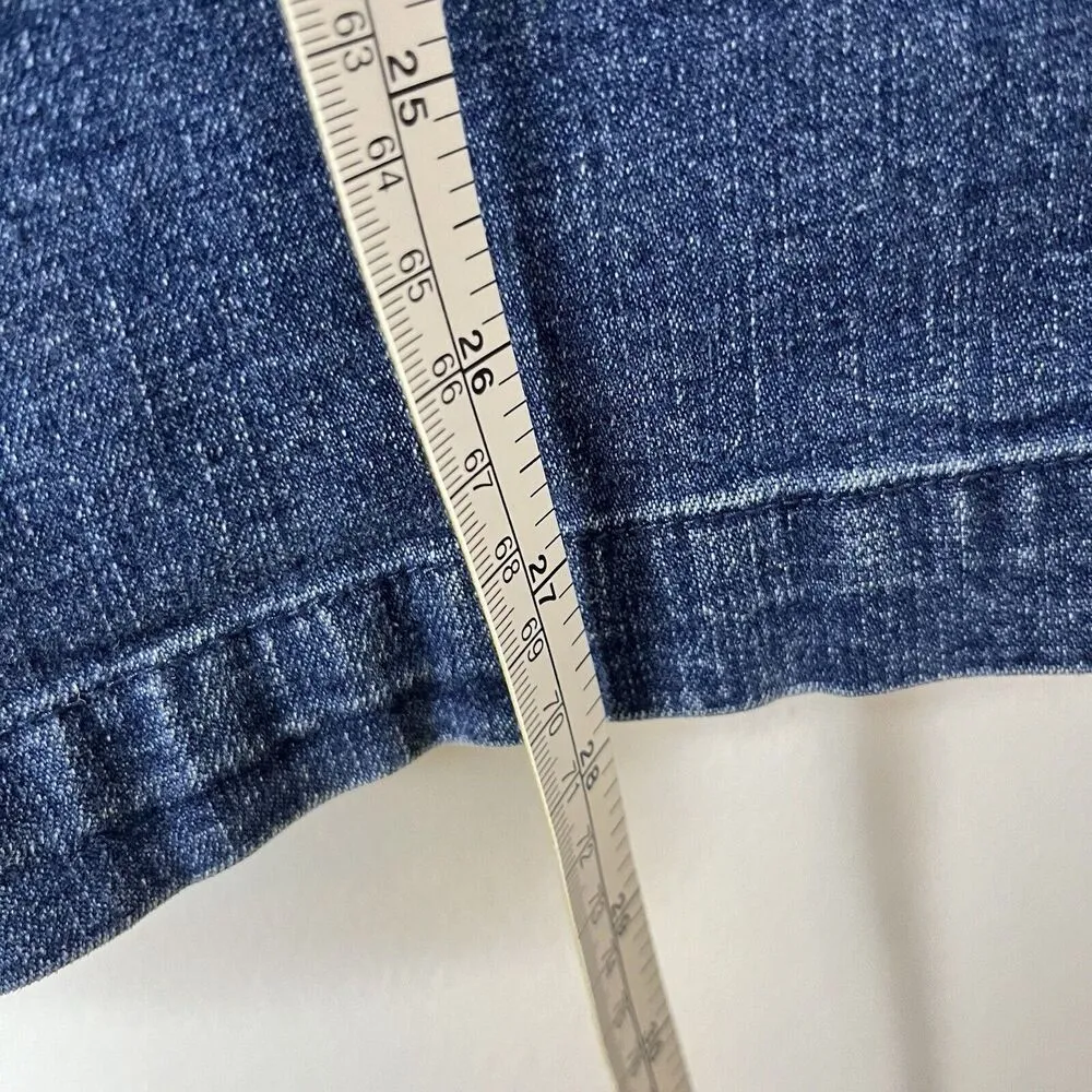 Maggie Sweet Jacket Womens Sz S Blue Denim Embroidered Blazer Pockets Y2K Boho - Image 6