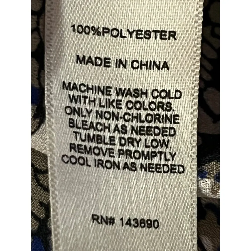 Larry Levine Blouse Womens L Used Sleeveless - Image 8