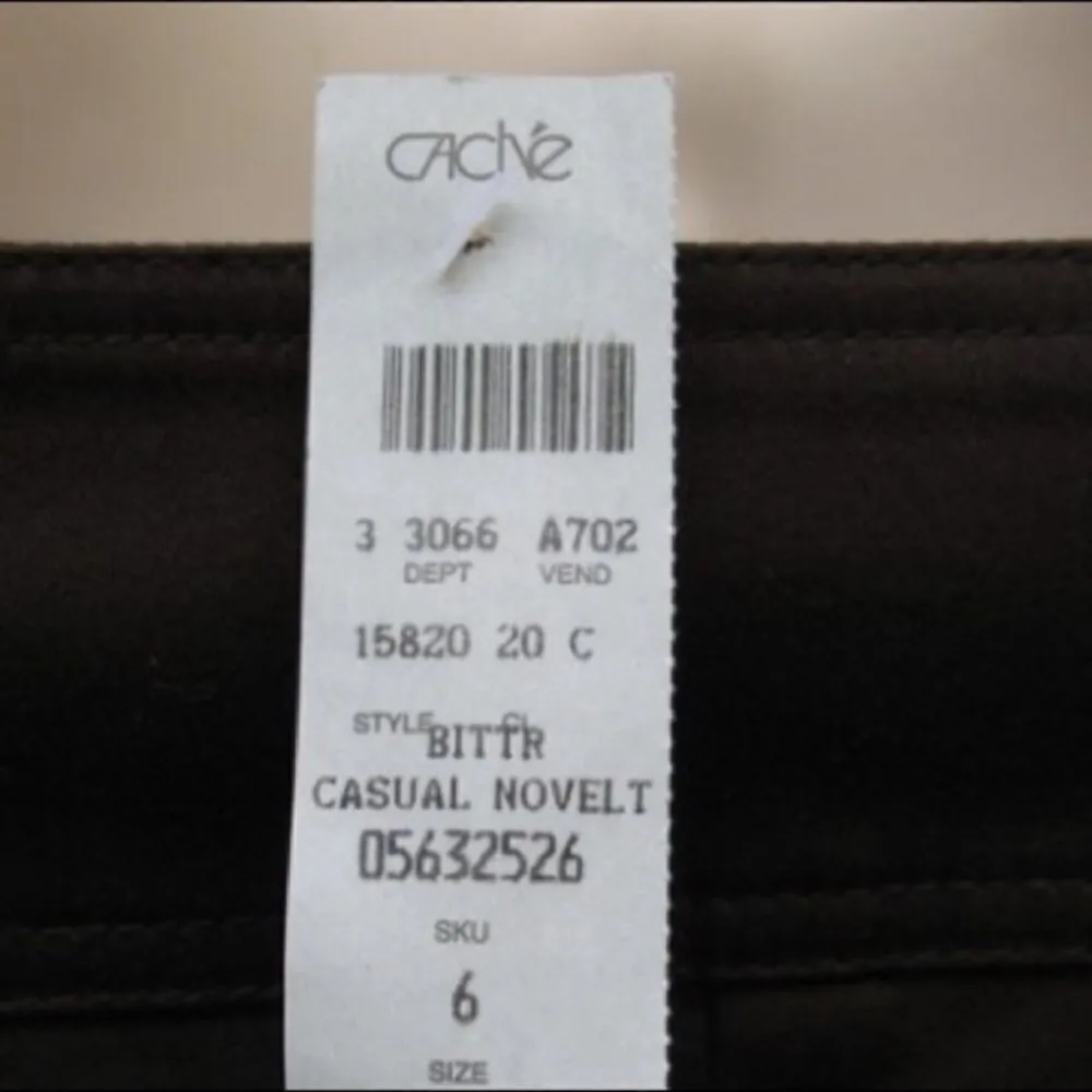 NWT Brown Sateen Cropped Pants - Image 7