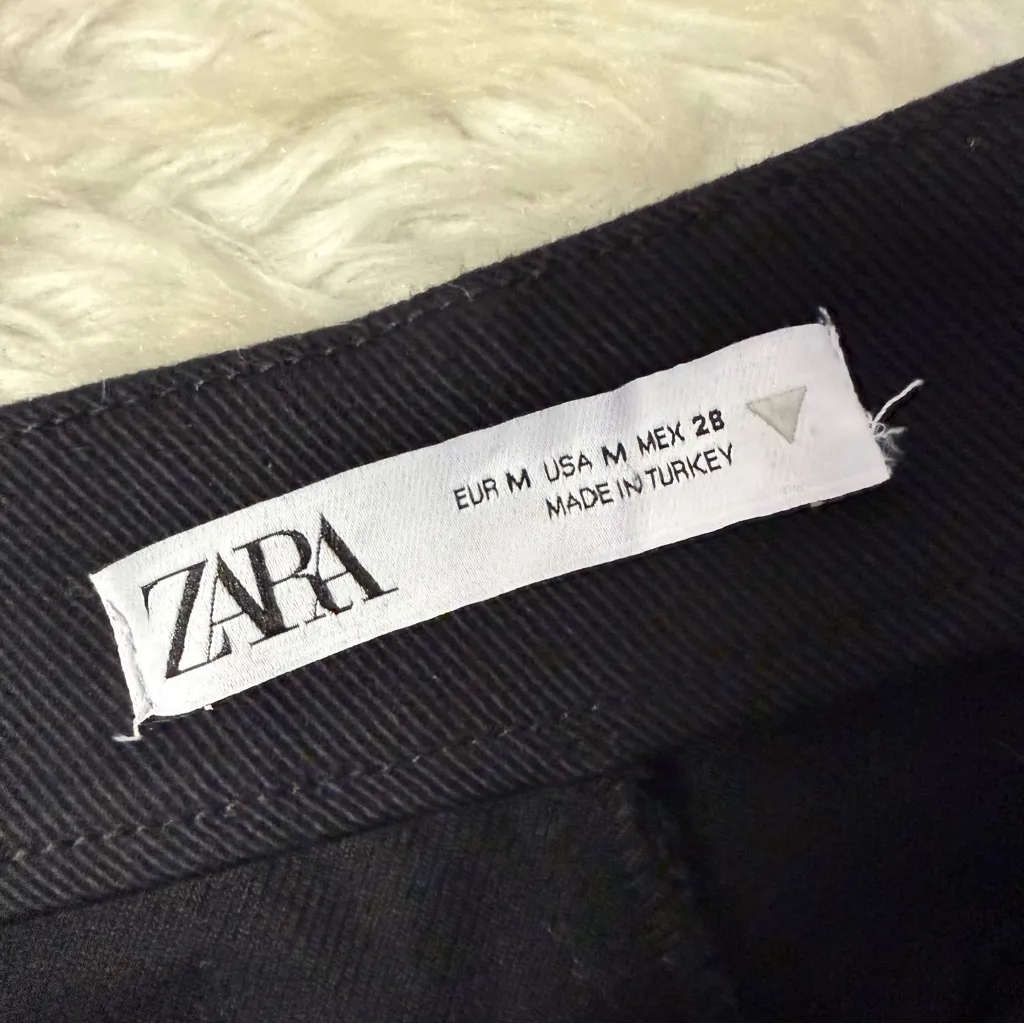 ZARA Black High-Rise Shorts – Size Medium NWOT - Image 4