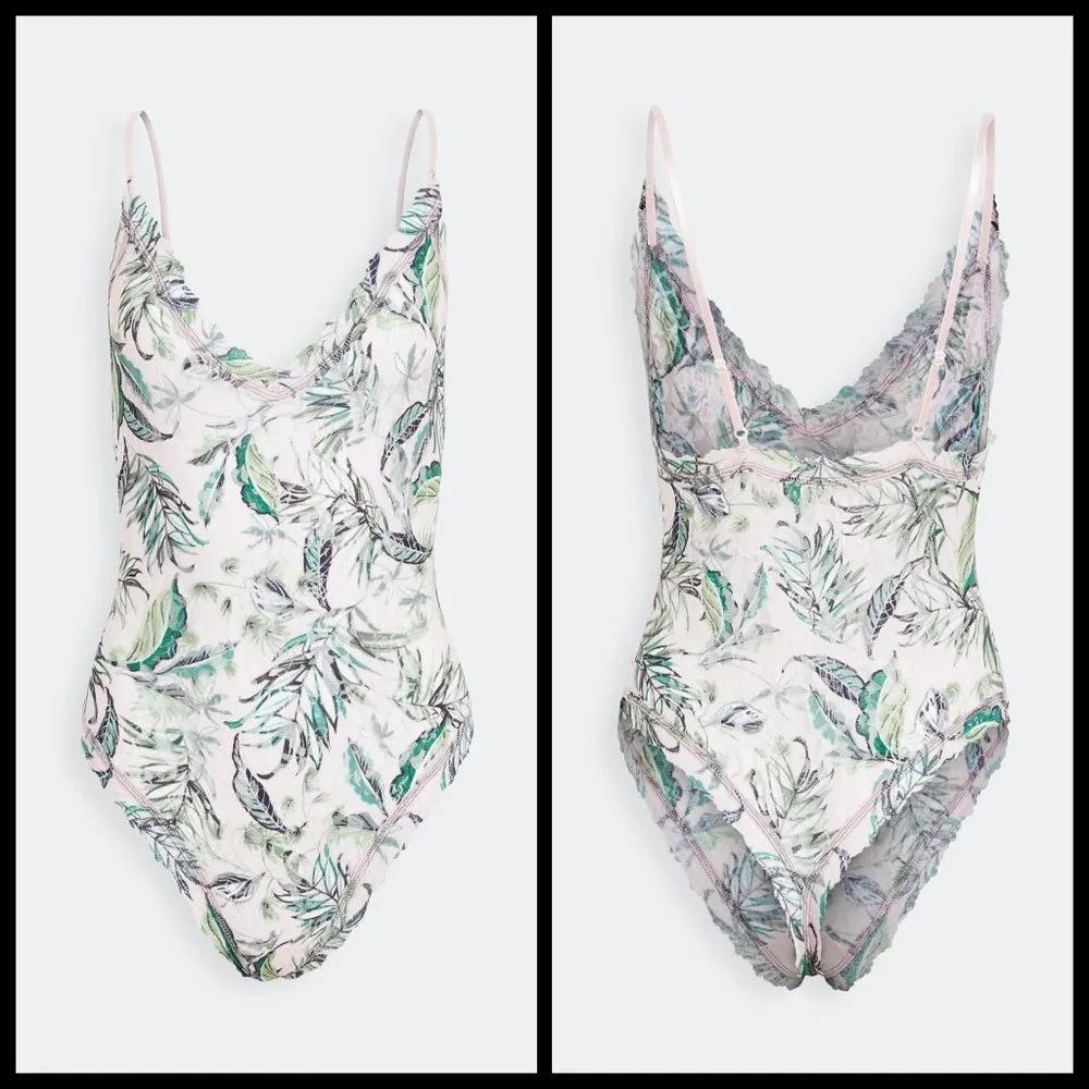 💕ANTHROPOLOGIE HANKY PANKY💕 Island Oasis Thong Back Bodysuit Medium M NWT - Image 6