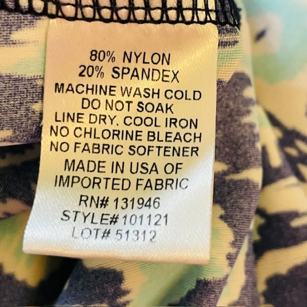 Jude Connally Ella Short Sleeve Easy Care Poolside Shift Dress Medium Blue - Image 6