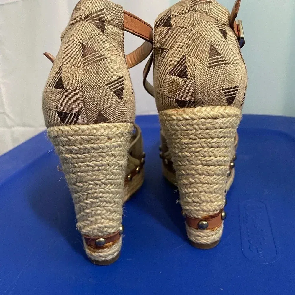 Aldo studded‎ brown wedges - Image 4