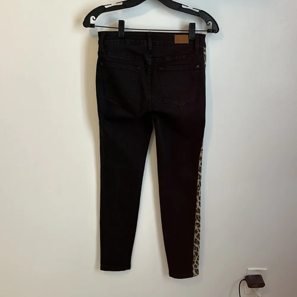 Judy Blue Mid Rise Black Animal Side Stripe Skinny Jeans - Image 3