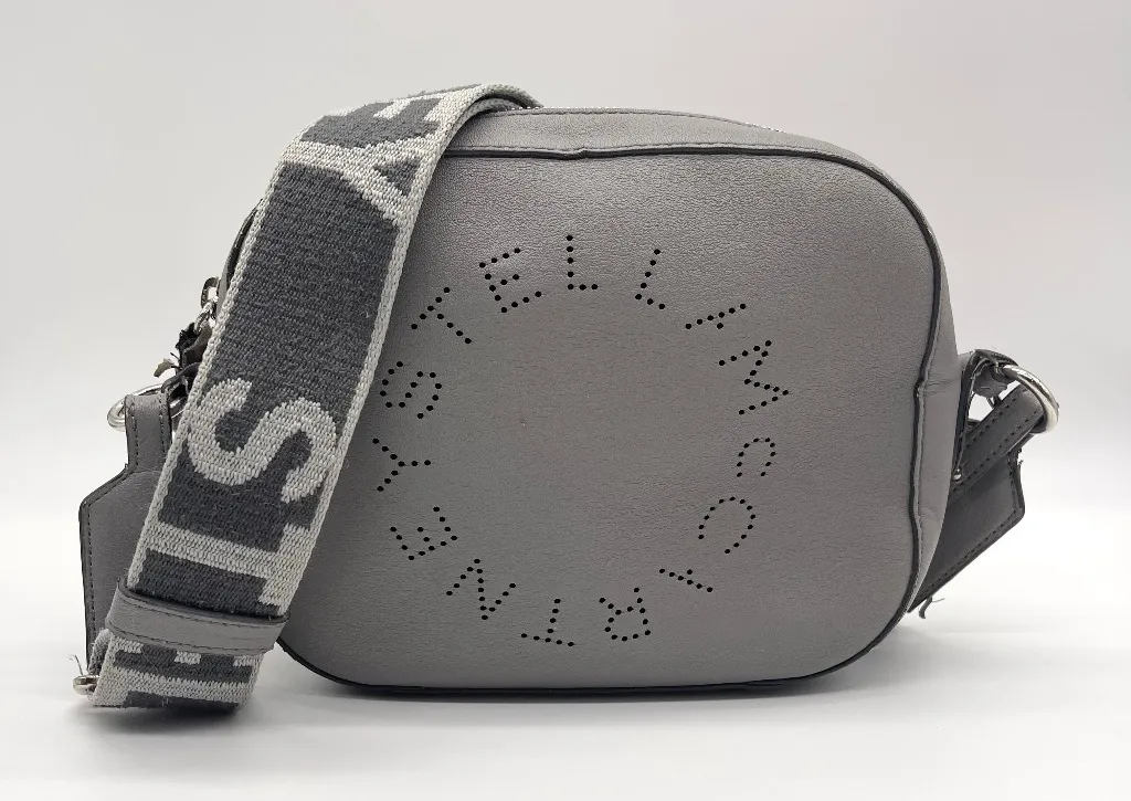 Stella McCartney Authentic Grey Logo Crossbody Camera Bag Preowned - Image 1