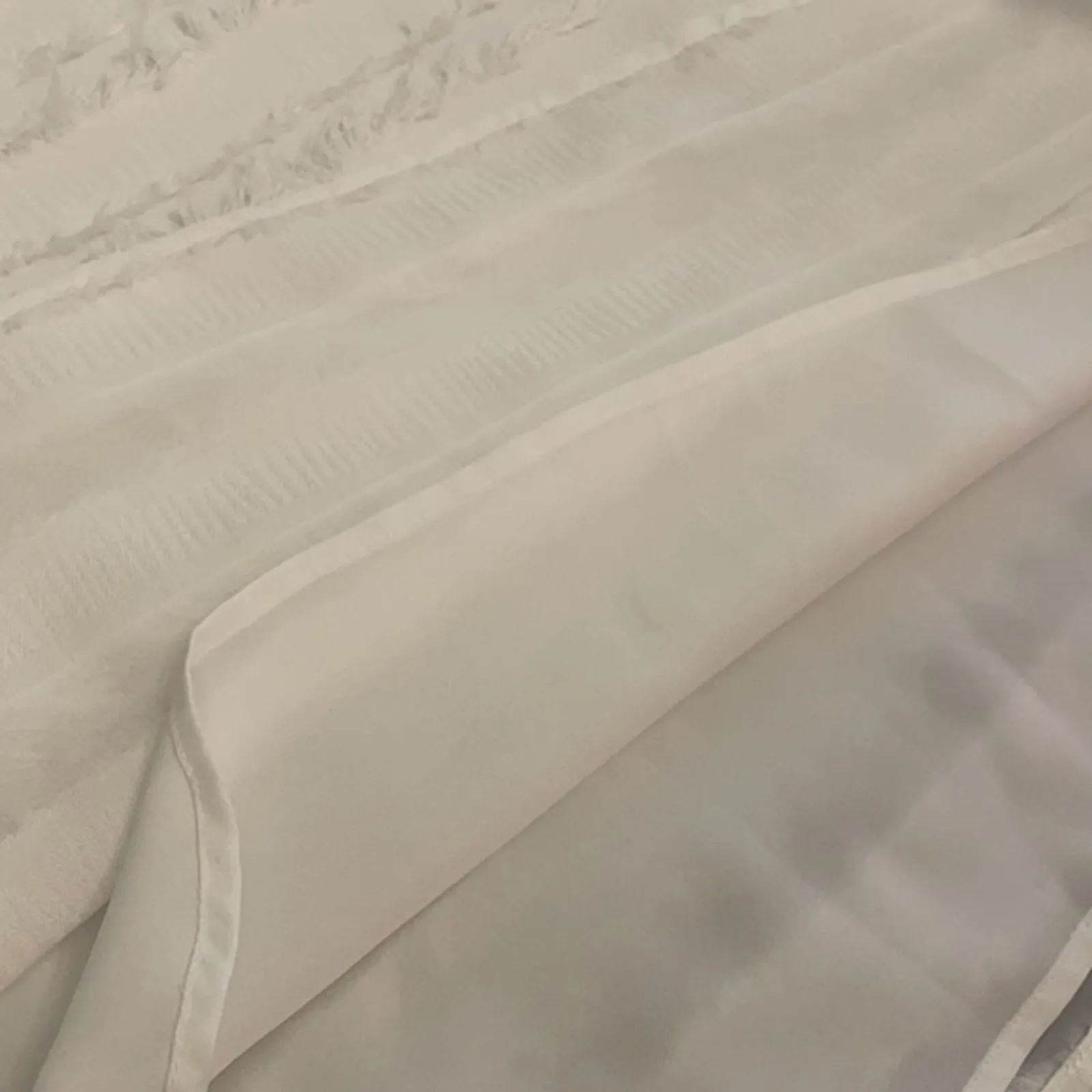 Halogen White Fringe Sleeveless Tank Top Camisole Blouse Womens Small NEW - Image 9