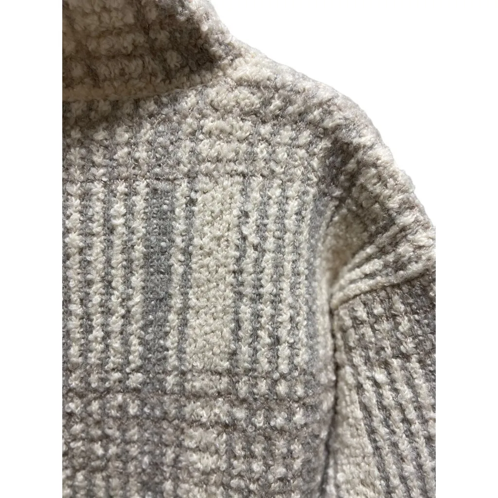 Sundance Plaid Sweater Gray Size S - Image 9