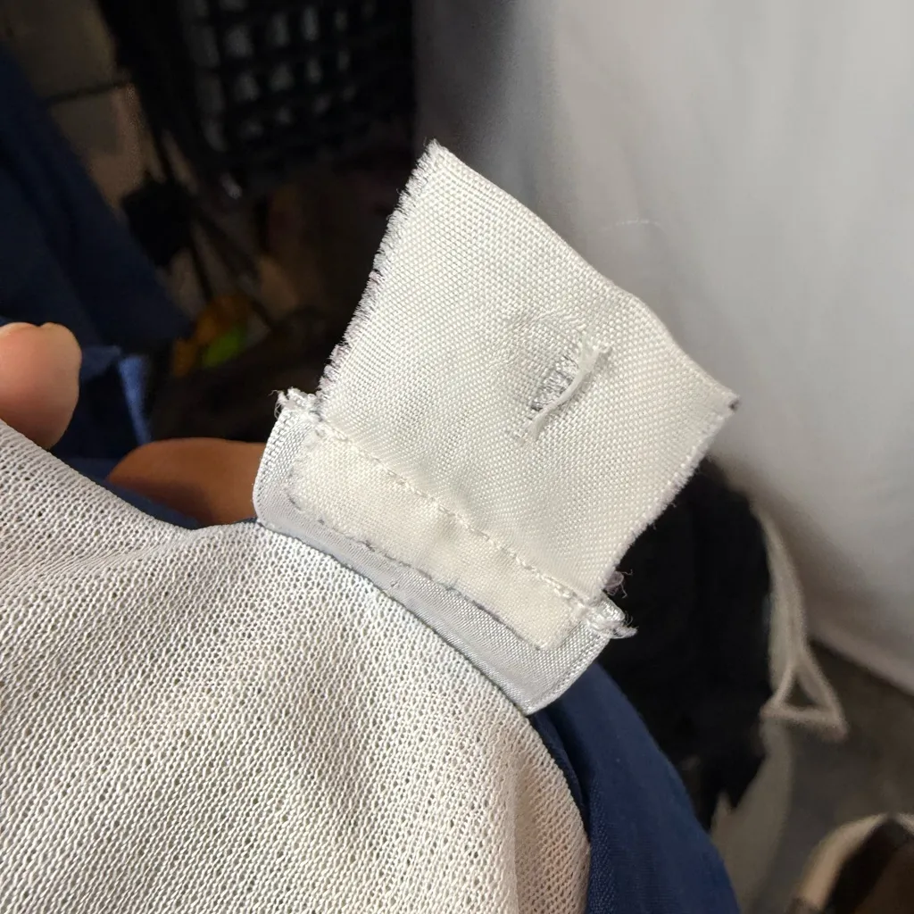 Y2K Vintage Asics Oversized Zip Up Jacket in Blue Size Small - Image 7