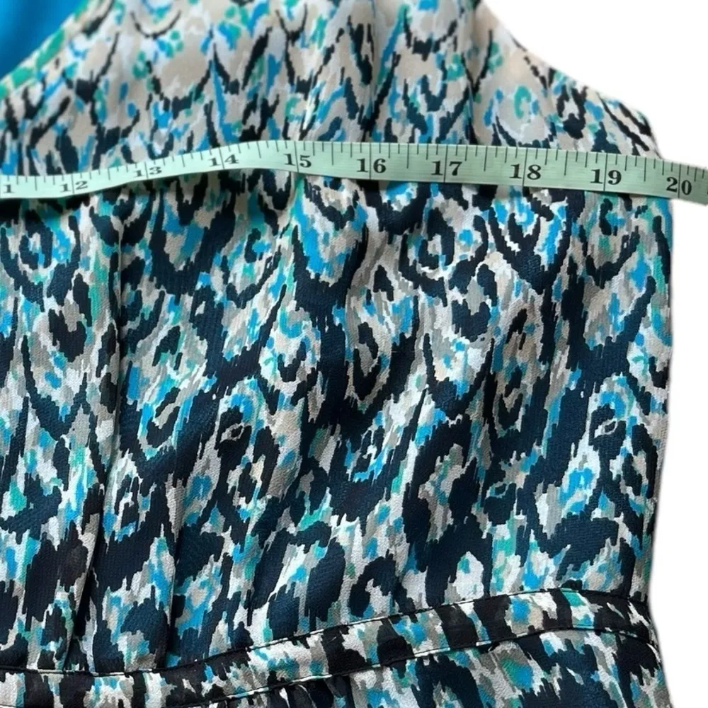 Ann‎ Taylor Women's Size 14 Animal Print Sleeveless V-Neck Mini Dress - Image 5