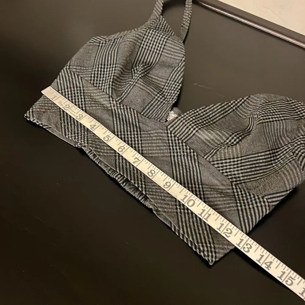 NWOT Free People Intimately Plaid V-Neck
Cropped Bra Top size XS - Image 7