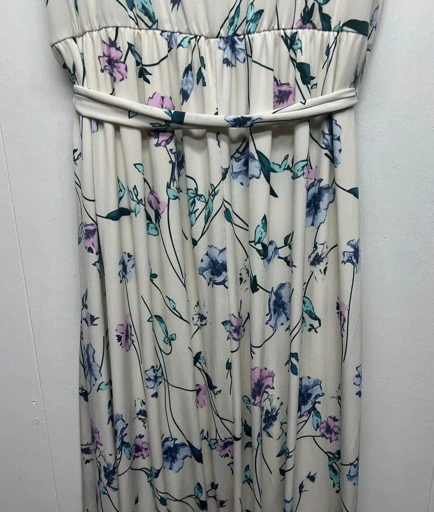 Pink Blush Faux Wrap Short Sleeve Women's Maxi Floral Dress Size L/XL Size L - Image 9