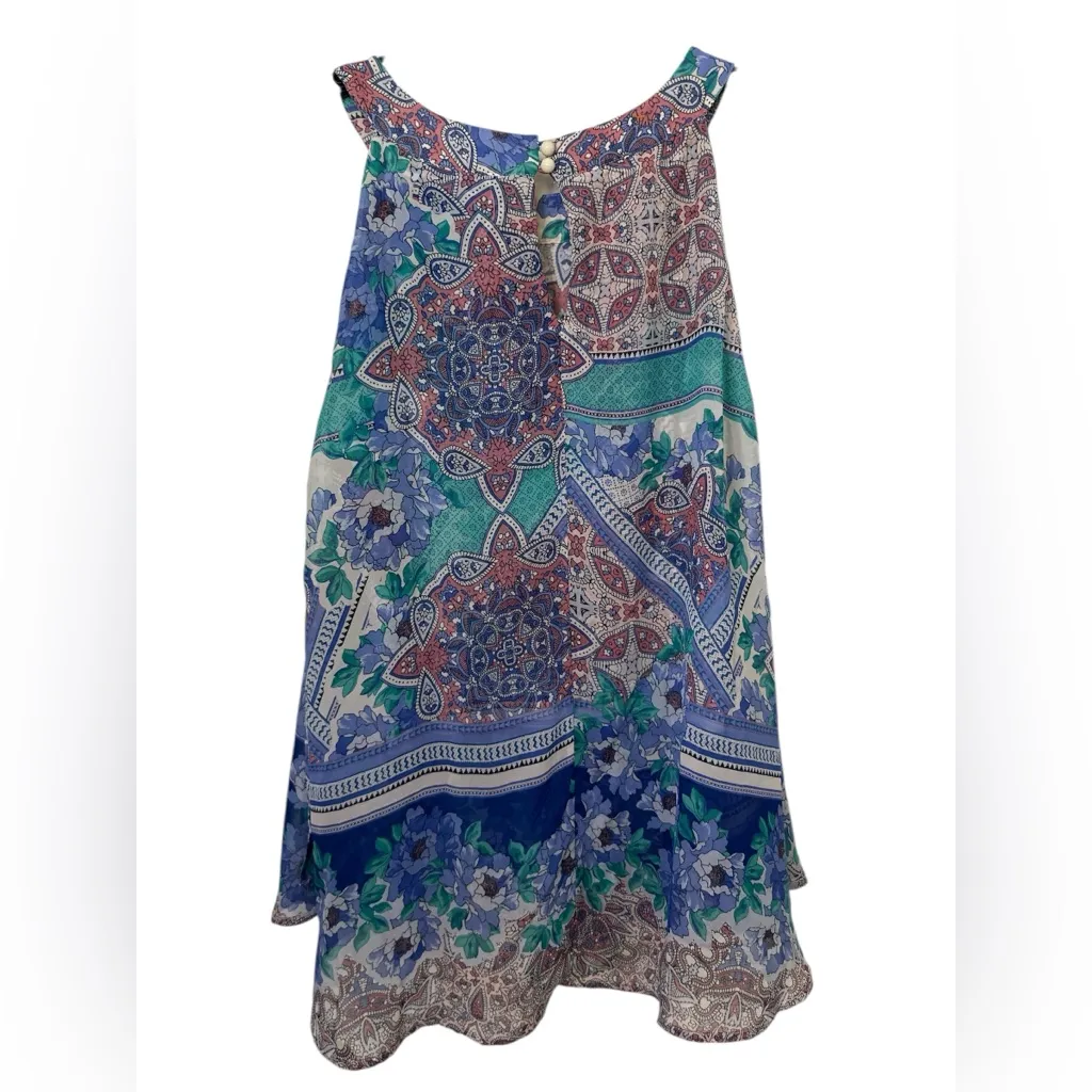 Cato floral flowy bedazzled tank top - Image 2