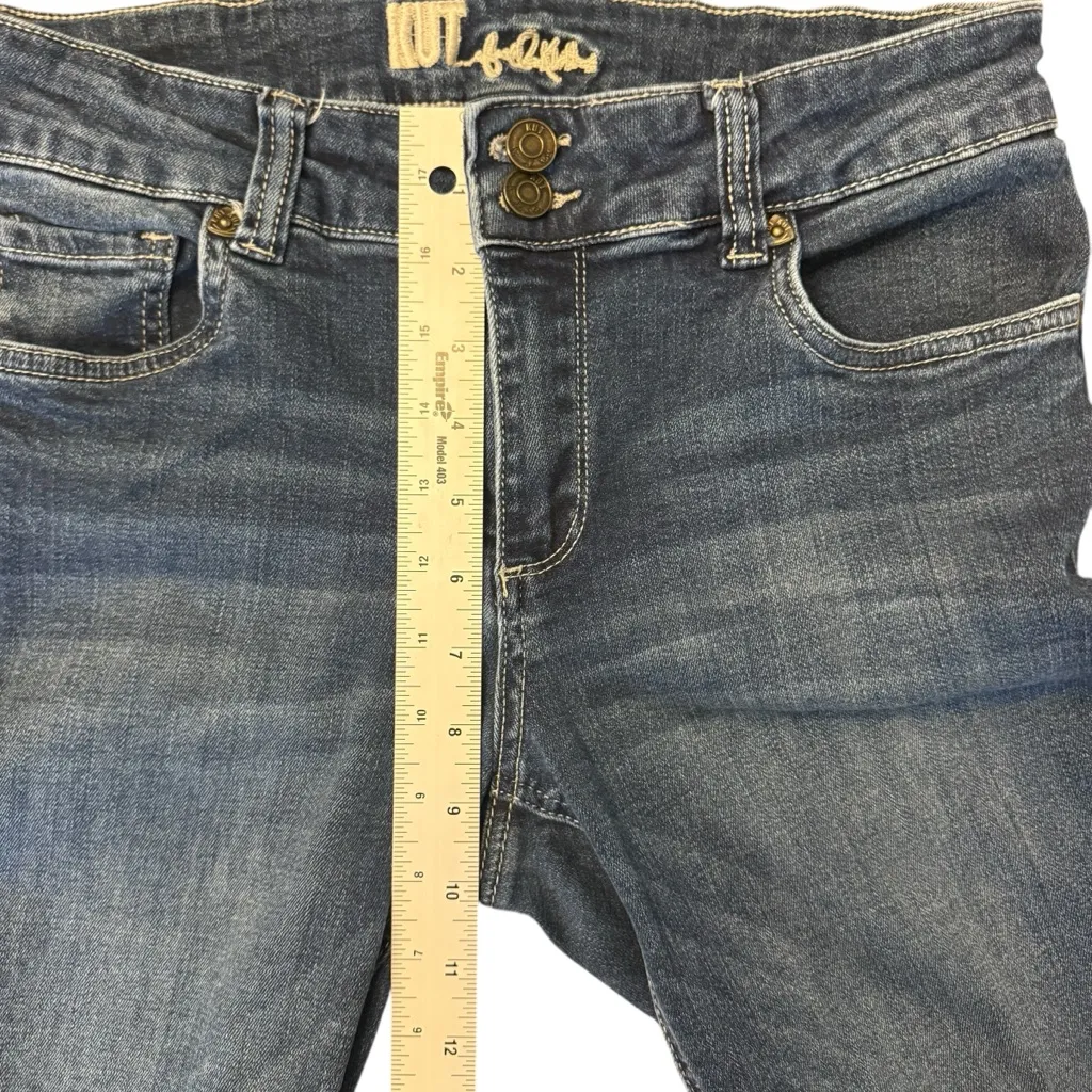 Kut From The Kloth KP6501MAS Mid-Rise Skinny Jeans – Frayed Hem Women’s size 8 - Image 13