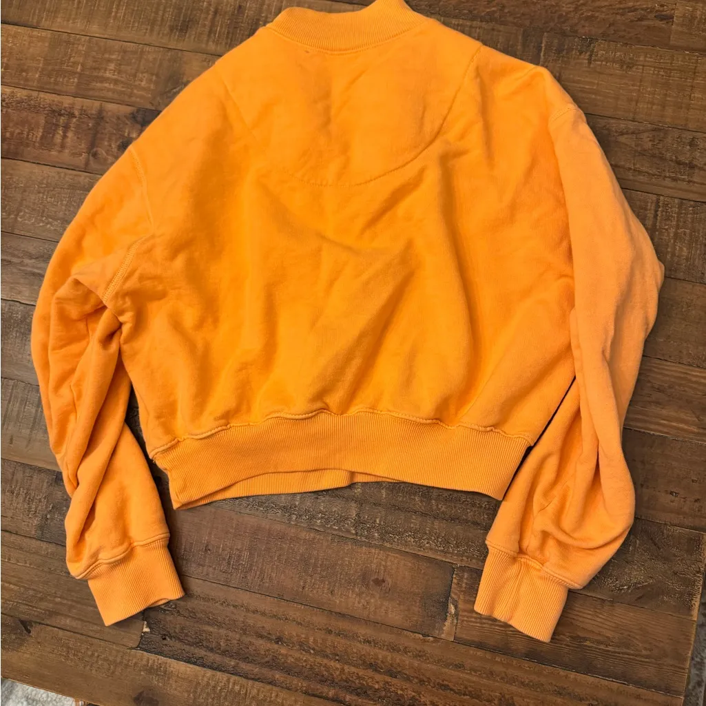 ETICA‎ Quarter Zip Pullover Orange Size XS - Image 5