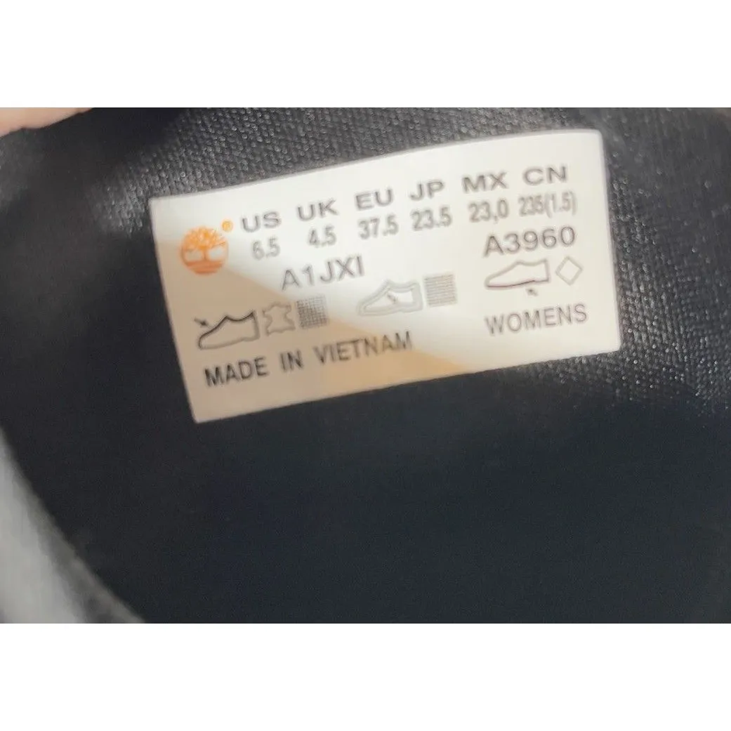 Timberland Brinda Lace-Up Boots A1JXI Black Dark Nubuck Women's Size 6.5 - Image 6